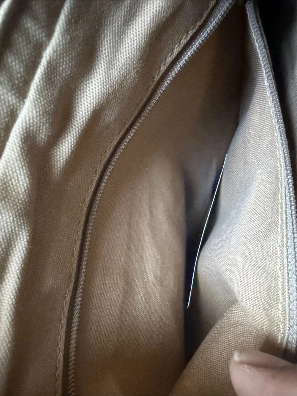 Burberry blue label messenger bag.